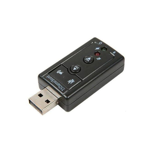 Carte son externe USB - Sound Card 7.1 Channel 3D Virtual