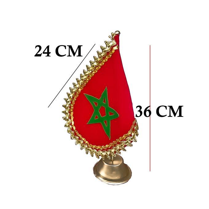 Drapeau du Maroc 35cm Avec Support