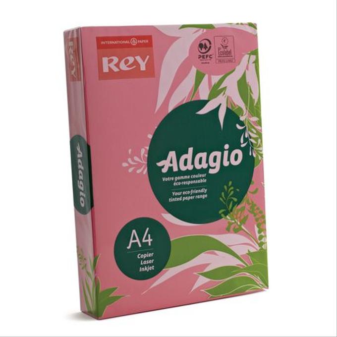 Papier A4 Couleur Intense Rose REY ADAGIO